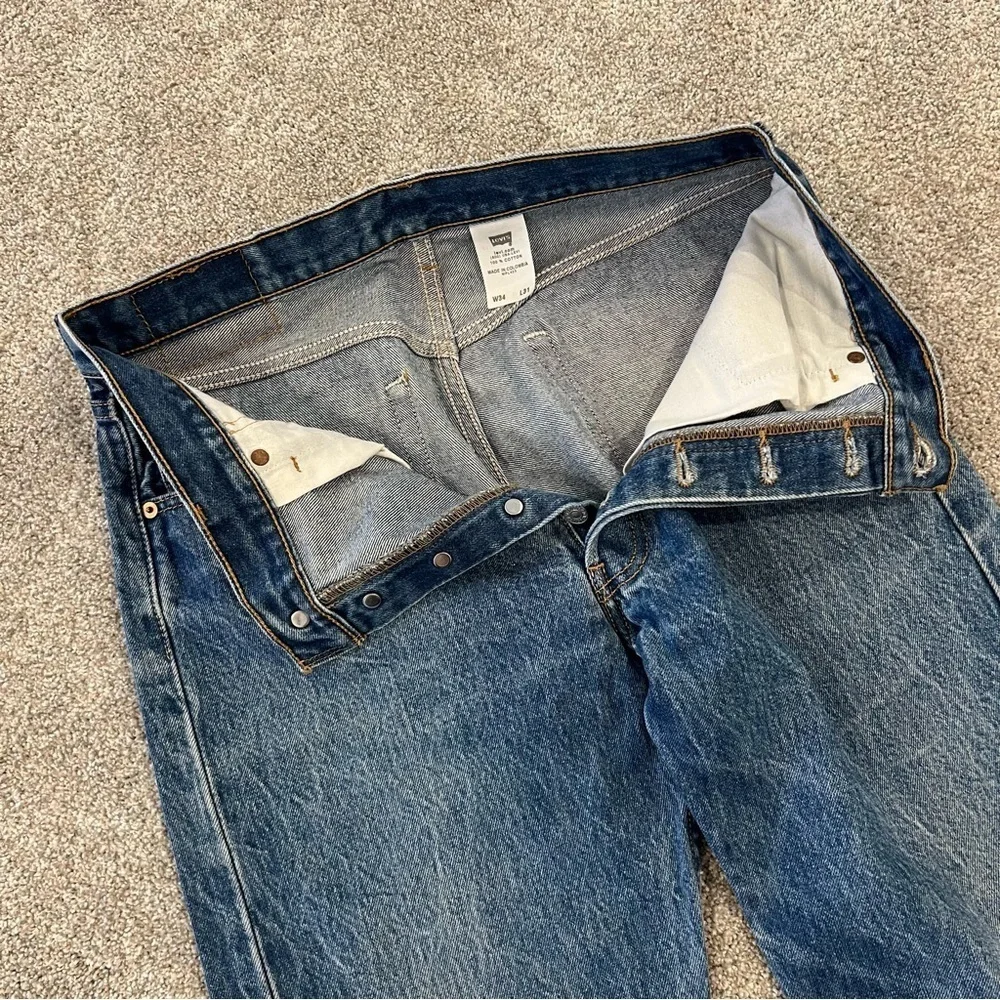 Levi Levi’s Men 34x31 Blue Denim Jeans 501 XX VTG Vintage Cotton Button Pants,